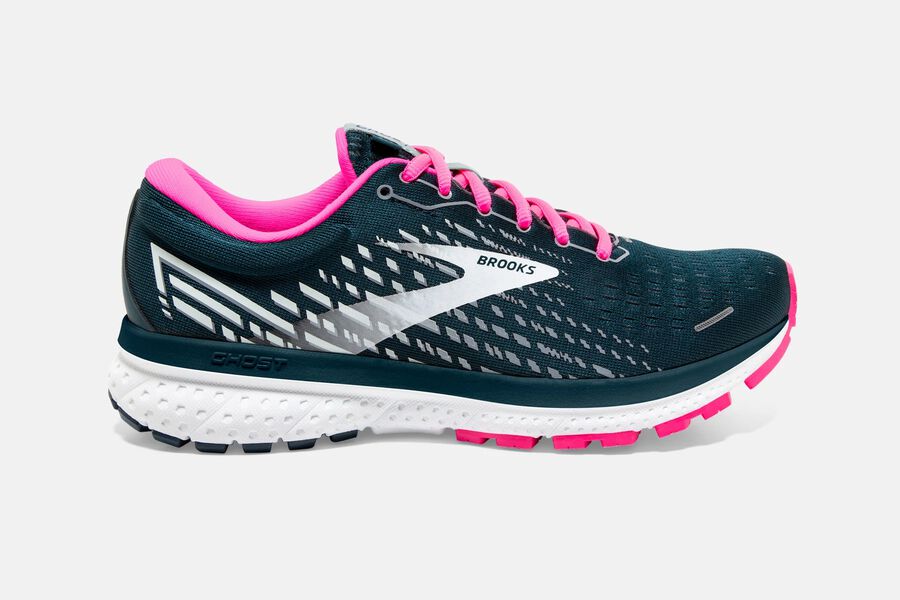 Zapatillas Running Brooks Ghost 13 Mujer Negras/Rosas Baratas RFDV35846